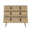CAVINAS 3 Drawer Dresser for Bedroom,Dressers & Chest of Drawers with Wooden Legs for Living Room,Office,Entryway - 4 of 4