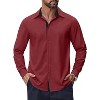 COOFANDY Men's Long Sleeve Wrinkle Free Dress Shirts Business Casual Button Down Shirt - 2 of 4