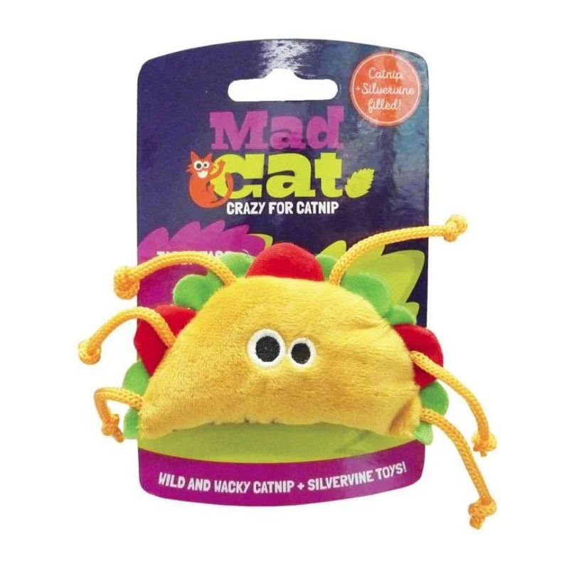 Mad Cat Tabby Taco Cat Toy, 1 of 4