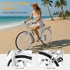 Docred Beach Cruiser Bike,24/26 Inch 7-Speed Adult Bicycle, Comfortable Step-Through Frame with Rear Rack, Classic City Cruiser - 4 of 4