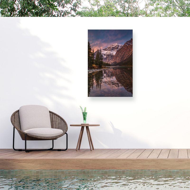 Pierre Leclerc Dramatic Mount Edith Cavell Outdoor Canvas Art, 1 of 8