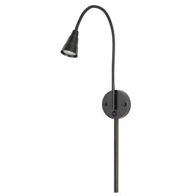 30" LED Wall Mount Gooseneck Lamp Dark Bronze - Cal Lighting