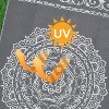 Reversible Outdoor Rug - Stain-Resistant, Easy-Clean Camping Mat for Porch, Deck, Beach & Garden - 3 of 4