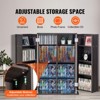 VEVOR Media Storage Cabinet, DVD Cabinet with Doors and Shelves, CD Storage Holds up to 576 CDs, Adjustable DVD Shelf, Brown - 3 of 4