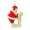 Snowbabies 3.5 Inch A Visit With Santa Ornament Christmas Gifts Wishlist Tree Ornaments - 2 of 3