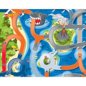 Imaginmat: Deluxe - Hot Wheels - Floor Playmat & Toy Car, 30.5 x 20.5",Kids 3+ - 1 of 4