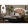South Shore Full Hoya Bed and Headboard Set Black - 3 of 4