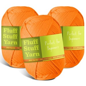 Hearth & Harbor Soft Yarn for Crocheting - Crochet & Knitting Yarn, 250 Yards Amigurumi Yarn, Cotton-Nylon Blend, Worsted Weight Yarn 4 - 1 of 4