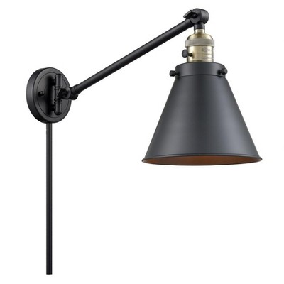Franklin Restoration - 1 Light Appalachian Swing Arm Wall Sconce In TraditionalStyle-12 Inches Tall and 8 Inches Wide