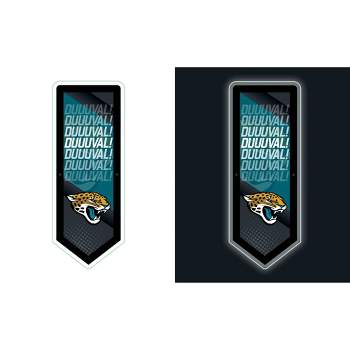 Evergreen Ultra-Thin Glazelight LED Wall Decor, Pennant, Jacksonville Jaguars- 9 x 23 Inches Made In USA