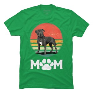 Men's Design By Humans Mother's Day Pittie Mom Pitbull Dog Lovers By JorgeLopez T-Shirt - 1 of 2