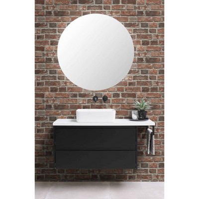 Distressed Red Brick Peel and Stick Vinyl Wallpaper