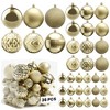 Aoibox 36 Piece Shatterproof Christmas Ball Ornaments Set Multi Size 18 Small 12 Medium 6 Large Gold for Tree Wreath Decor - 2 of 4