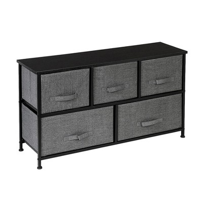 MDF 5-Drawer Dresser 2-Layer Storage Rack Household Organizer Furniture