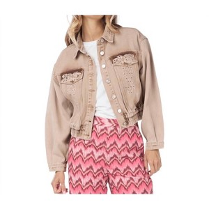 Women's EMBELLISHED JEAN JACKET - ESQUALO - 1 of 4