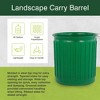 Chem-Tainer 60 Gallon Carry Landscape Barrel with Steel Top Ring Design and Lightweight Construction for Storage and Container Purposes, Green - image 2 of 4