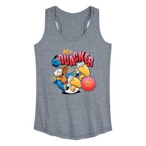 Women's - Disney - Wise Quacker Graphic Racerback Tank - 1 of 4