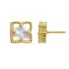 Adornia Flower Mother of Pearl Stud Earrings - 4 of 4