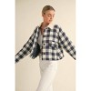 Women's Gingham Plaid Jacket - MABLE - 3 of 4