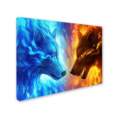 Trademark Fine Art -JoJoesArt 'Fire and Ice' Canvas Art