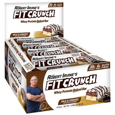 FITCRUNCH Milk & Cookies Bar - 12ct