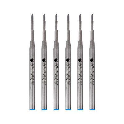 Monteverde Medium Ballpoint Refill For Montblanc Ballpoint Pens 6/Pack Turquoise M133TQ