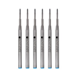Monteverde Medium Ballpoint Refill For Montblanc Ballpoint Pens 6/Pack Turquoise M133TQ - 1 of 2