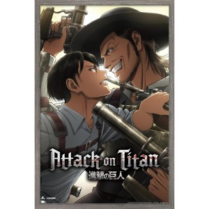 Trends International Attack on Titan: Season 3 - Stalemate Framed Wall Poster Prints - 1 of 4
