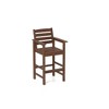 Resenkos Counter Bar Stools Set, Counter Stool Set,Patio HDPE Adirondack Bar Chairs Set of 2 with Wide Armrests-Brown - 4 of 4