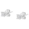 Haus of Brilliance 10KT White Gold 1/4 Cttw Diamond Composite Stud Earring - 4 of 4