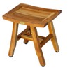 EcoDecors® Satori® 14" Teak Wood Shower Bench in EarthyTeak Finish - 4 of 4