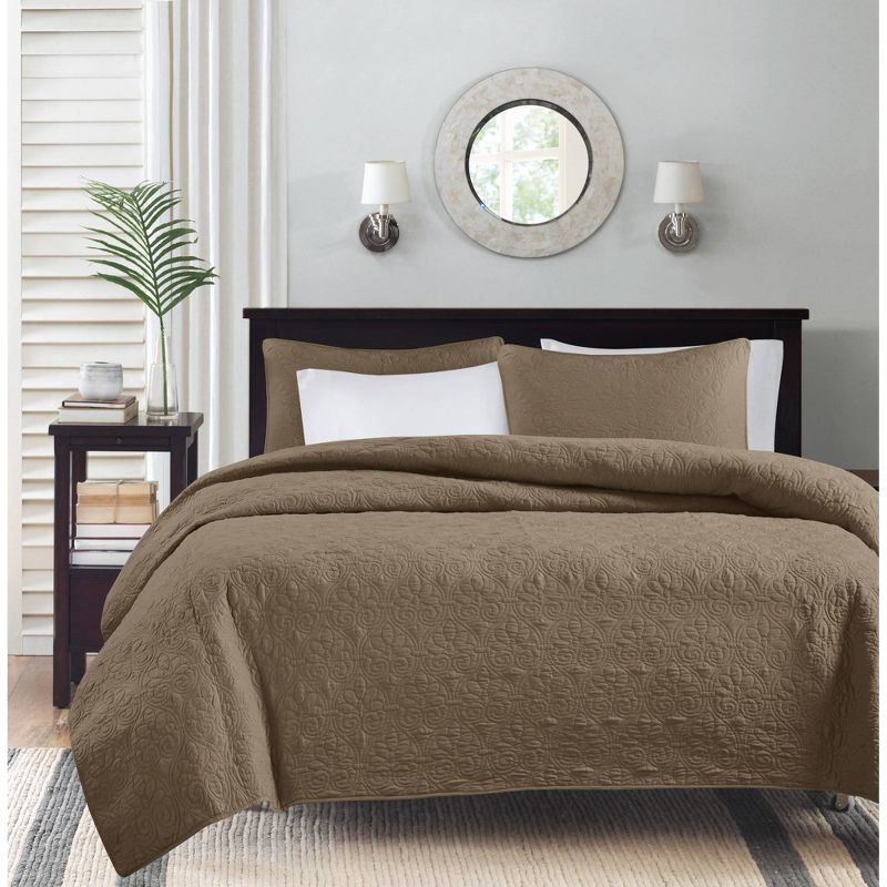 Madison Park Vancouver Reversible Coverlet Set, 1 of 12