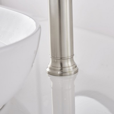 Brushed Nickel Single Handle Waterfall Vessel Sink Faucet