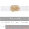 INSPIRE CHIC Women's Large Chiffon Rose Double-Flower Elastic Stretch Wide Corset Waist Belt 1 Pc - 4 of 4