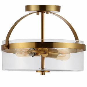 Nensor 2 Light 13" Flush Mount - FLU4051 - Safavieh - 1 of 4