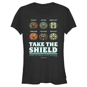 Juniors How to Train Your Dragon Take The Shield T Shirt - 1 of 4