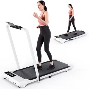 SupeRun 3 in 1 Walking Pad Treadmill, 3.0HorsePower Folding Treadmills 7.5MPH Walking Pad with Handle Bar - 1 of 4