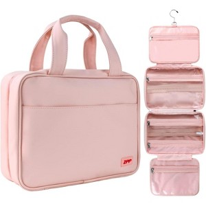 Hachikiko Travel Toiletry Bag,Hanging 360° Rotatable Makeup Organizer,Water-Resistant Cosmetic Pouch with Multiple Compartments - 1 of 4