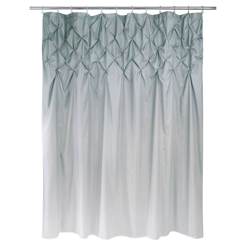 Ombre Pintuck Shower Curtain Gray - Allure Home Creations, 1 of 7