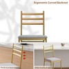 Bar Stools Set of 2-4, Modern Velvet Bar Chair with Back & Thick Cushion, Upholstered Counter Height Bar Stools with Footrest - 4 of 4