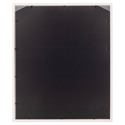 Gallery Solutions 20"x24" White Wood Frame with Double Mat