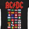 ACDC World Tour Flags Youth Black T-shirt - image 2 of 3