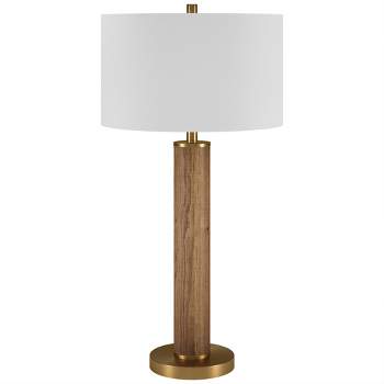 Hampton & Thyme 29" Tall Table Lamp with Fabric Shade 