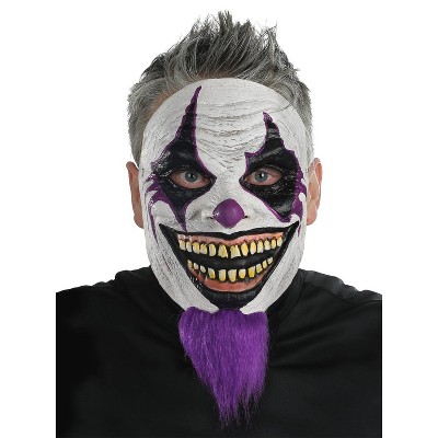 Adult Bearded Clown Halloween Mask