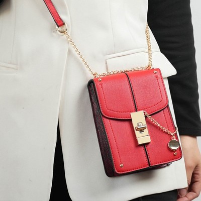 Сумки MKF Collection Vertical Mini Crossbody Bag Structured Phone Purse, Iona | MKF Collection by Mia K - Black — фото 3