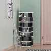 Kings Brand Furniture Cassidy 360° revolving shoe rack—perfect for closets, entryways, bedrooms, or hallways for stylish, space-saving storage - 3 of 4