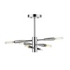 Ascension 6-Light Semi-Flushmount Ceiling Light - Modern Steel Fixture, Dimmable, Damp Rated - 3 of 4