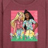 Women's - Barbie - Easter Lightweight French Terry Wide Neck Long Sleeve Graphic Shirt - 2 of 4