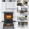 BestParts Infrared Electric Fireplace Heater, Freestanding Stove, 1500W, Black - 4 of 4