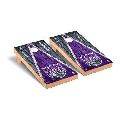 NBA Sacramento Kings Premium Cornhole Board Triangle Weathered Version